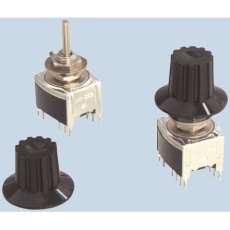 【MR-B14B4】NKK Switches ロータリスイッチ 3極 PCB MR-B14B4