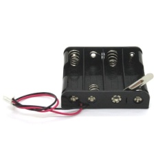 【RDP-8093x4LSW】2Pコネクター付き単3×4電池ボックス レバースイッチ付