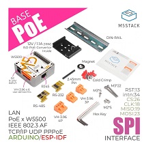 【M5STACK-K012-C-V12】M5Stack用LANモジュール(W5500搭載 PoE対応)