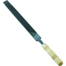 【THI250-02-S】鉄工用ヤスリ 木柄付 平 中目 刃長250