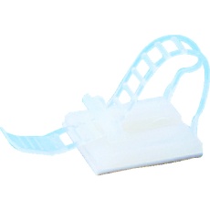 【TL-19AN-NR】ケーブルクランプベルトタイプ 結束径3～19Φ ナチュラル 10個入