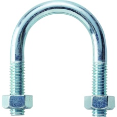 【TSGP2-BTM6-15A】SGP用Uボルト 三価ユニクロ 呼び径15A ねじ径M6