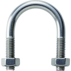 【TSGP-BTM6-15A-S】SGP用Uボルト SUS304 呼び径15A ねじ径M6