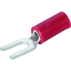 【T-AVF1.25-S4-R】絶縁被覆付圧着端子 ストレート形 Y形(100個入)