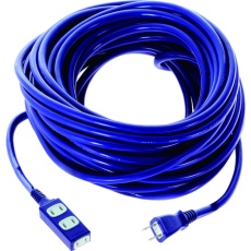 【TRIS15-203-VI】ソフトタイププラグ 3個口タップ型 20m バイオレット