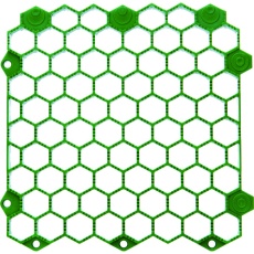 【TJDDS15-GN】抗菌・防炎ジョイントスノコ 土足用 グリーン