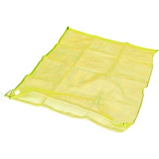【MH-L-1-Y】メッシュ袋 大 1枚入 100X100cm 90L 目合4mm 黄色