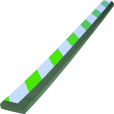 【TSC-3070-900-GW-】セーフティクッション 山型 1本入 幅70 長さ900 緑白