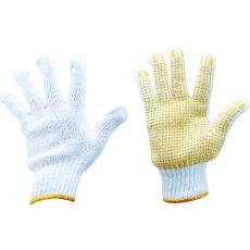 【SKG10G-10】混紡すべり止め手袋 指又補強編みタイプ 10双組 フリーサイズ