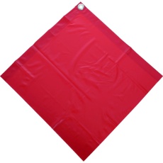 【SFR-400】安全表示旗 赤 PVC 400mmX400mm 厚み0.2mm