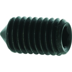 【B127-0810】六角穴付き止めねじ トガリ先M8X10 28本入