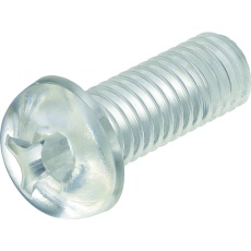 【BPC-PHM3X15】ポリカーボネート(PC) 十字穴付ナベ小ネジ M3X15 50本入