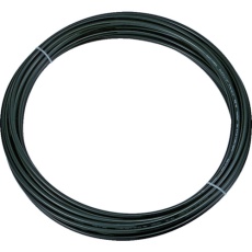 【TEN-6-10-BK】ポリウレタンチューブ 6X4.0mm 10m巻 黒
