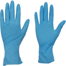 【TGL-726NL-A】使い捨てニトリル極薄手袋 粉無L ブルー (100枚入)