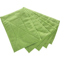 【MFCT5P-GN】マイクロファイバーカラー雑巾(5枚入) 緑