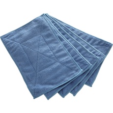 【MFCT5P-B】マイクロファイバーカラー雑巾(5枚入) 青