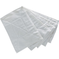 【MFCT5P-W】マイクロファイバーカラー雑巾(5枚入) 白