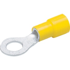 【T-TMEX3.5-5S】環境配慮型絶縁被覆付圧着端子丸形φ5.3長さ28.0 (15個入)