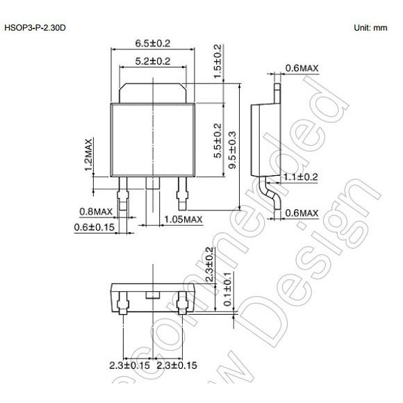 【TA48M0345F(6L1.SNQ】LDOレギュレーター(出力3.45V 500mA)New PW-Mold