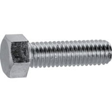【B022-11438】六角ボルト(インチねじ) スチール ユニクロ W1/4X38 45本入