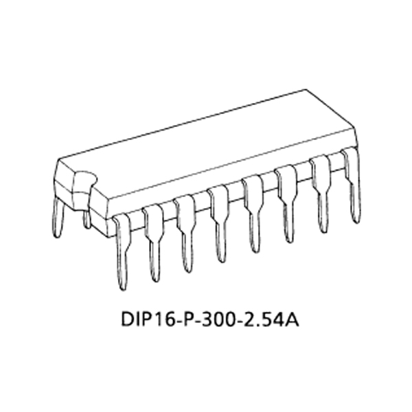 【TC74HC123AP(NEW,F)】2回路 単安定マルチバイブレータ CMOS DIP16