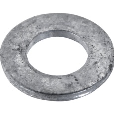 【B148-0010】平ワッシャー JIS スチール 溶融亜鉛メッキ(ドブ) M10 72個入