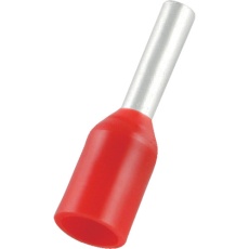 【FT1006-R】フェルール圧着端子 絶縁スリーブ付き 1-6 100個入