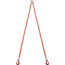 【G25-2P20】2本吊ベルトスリングセット 25mm幅X2m 吊り角度60°時荷重0.86t(最大使用荷重1t)