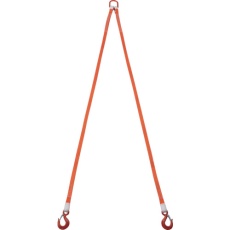 【G25-2P20】2本吊ベルトスリングセット 25mm幅X2m 吊り角度60°時荷重0.86t(最大使用荷重1t)