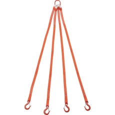 【G25-4P15-0.86】4本吊ベルトスリングセット 25mm幅X1.5m 吊り角度60°時荷重0.86t(最大使用荷重1t)