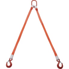 【G25-2P10】2本吊ベルトスリングセット 25mm幅X1m 吊り角度60°時荷重0.86t(最大使用荷重1t)