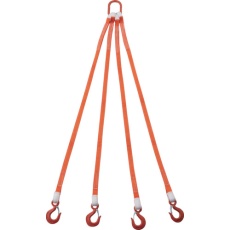 【G25-4P15-1.72】4本吊ベルトスリングセット 25mm幅X1.5m 吊り角度60°時荷重1.72t(最大使用荷重2t)