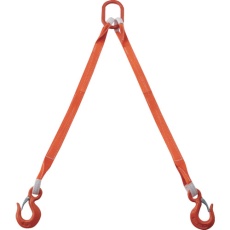 【G35-2P10】2本吊ベルトスリングセット 35mm幅X1m 吊り角度60°時荷重1.72t(最大使用荷重2t)