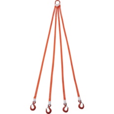 【G25-4P20-1.72】4本吊ベルトスリングセット 25mm幅X2m 吊り角度60°時荷重1.72t(最大使用荷重2t)
