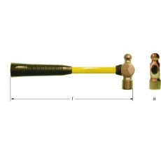 【FD1006B】Ampcoスイス 防爆ボールピーンハンマー 1250g