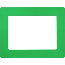 【403112】緑十字 路面用区画標識(A4用紙対応タイプ) 緑 YKH-A4G 312×398mm 裏テープ付