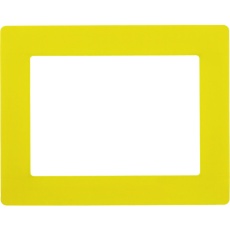 【403113】緑十字 路面用区画標識(A4用紙対応タイプ) 黄 YKH-A4Y 312×398mm 裏テープ付