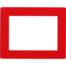 【403114】緑十字 路面用区画標識(A4用紙対応タイプ) 赤 YKH-A4R 312×398mm 裏テープ付