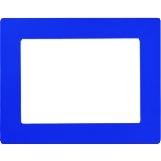 【403115】緑十字 路面用区画標識(A4用紙対応タイプ) 青 YKH-A4BL 312×398mm 裏テープ付