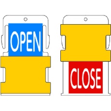 【AIST4-EN】IM スライド表示タグ OPEN CLOSE (OPEN - 青地に白 / CLOSE - 赤字に白)