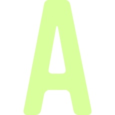 【AILUMI50-A】IM 中輝度蓄光カッテイング文字 英字 A