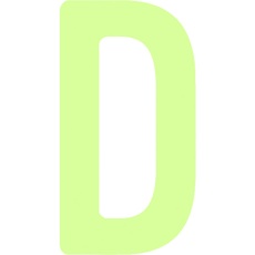 【AILUMI50-D】IM 中輝度蓄光カッテイング文字 英字 D