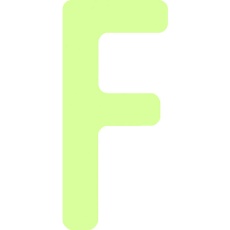 【AILUMI50-F】IM 中輝度蓄光カッテイング文字 英字 F