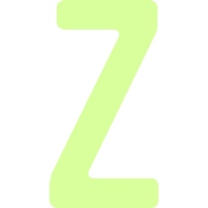 【AILUMI50-Z】IM 中輝度蓄光カッテイング文字 英字 Z
