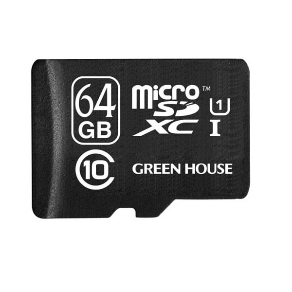 【GH-SDMRXC64GU】microSDXCカード(アダプター付)64GB UHS-I クラス10