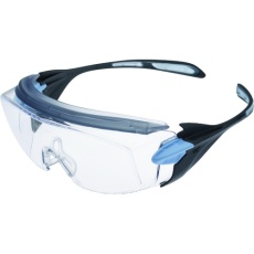 【VS-303F-BL】ミドリ安全 小顔用タイプ保護メガネ オーバーグラス VS-303F ブルー