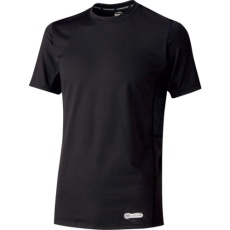 【VEC19-UE-LL】ミドリ安全 ベルデクセル 男女共用 半袖クールコアTシャツ VEC19上 ブラック LL