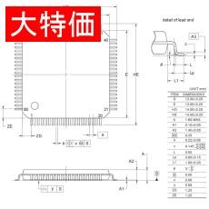 【R5F10FMEAFB#V0】【在庫処分セール】MCU.RL78.32MHz.64K FLASH.QFP(12x12)80
