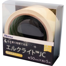 【NB-5005C】日東エルマテ 高輝度蓄光テープ JIS-JC級 0.3mm×50mm×5m グリーン