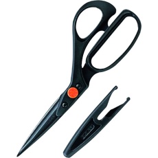 【36-192】クロバー 布切はさみ ブラック 携帯型 21cm